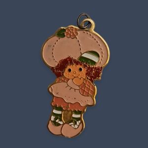 Vintage AGC 1981 Pink Strawberry Shortcake Pendant